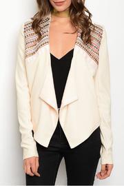  Cream Embroider Blazer
