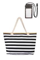  Stripe-tote-bag Plus Water-proof-bag