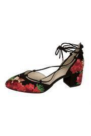  Black Ankle Wrap Pump
