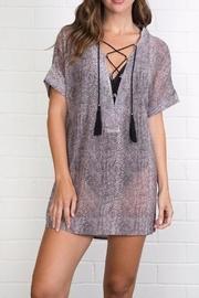  Snakeskin Tassel Cover Up