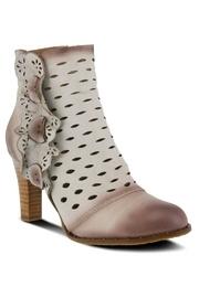  Embossed Leather Bootie