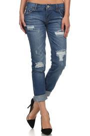  Distressed Boyfriend Jean