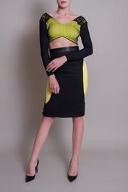  Suede Pencil Skirt
