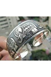  Tibetan Elephant-silver Cuff