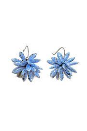 Blue Dotted Bloom Earrings