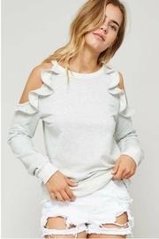  Ruffled Sweatshirt