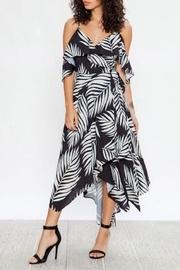  Tropical Black-white Dress