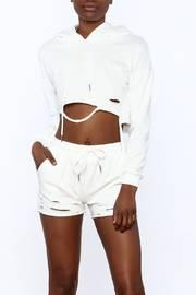  Distressed Matching Sweater Set