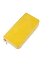  Yellow Faux Suede Wallet