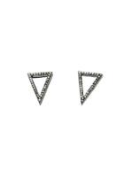  Cz Triangle Earrings