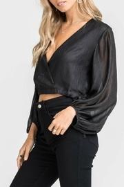  Black Cropped Blouse