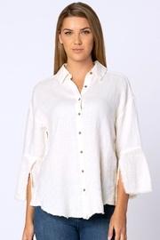 Frayed Hi-lo Blouse