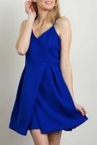  Dee Blue Pleated Dress