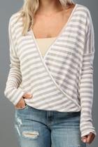  Striped Suplice Top