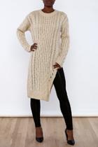  Long Sweater With Slit