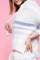  Multi-color Striped Fleece Sweater