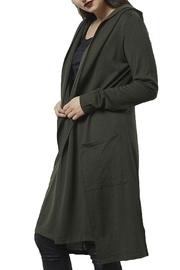  Longline Hooded Cardigan