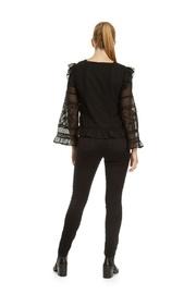  Tulle Blouse Ruffled