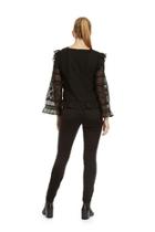  Tulle Blouse Ruffled