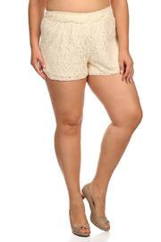  Cream Lace Shorts