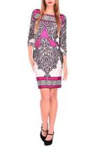  Baroque Print Dress