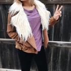  Faux Fur Collar Jacket