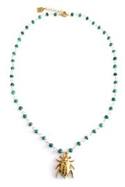  Emerald Beetle Necklace