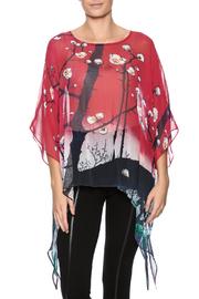  Cherry Blossom Silk Poncho