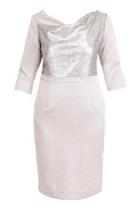  Sequin Silver Dress