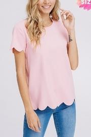  Scallop Sleeve Tee