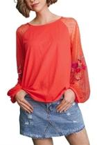 Sheer Sleeves Top