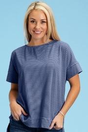  Boxy Pinstripe Tee