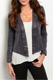  Gray Sequined Blazer