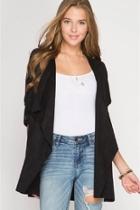  Batwing Suede Jacket