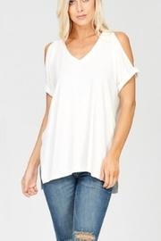  Short Sleeve Cold-shoulder