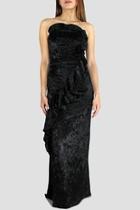  Ruffle Velvet Dress