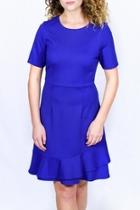  Flounced Hem Dress
