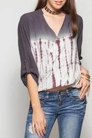  Dyed Cross Front Top