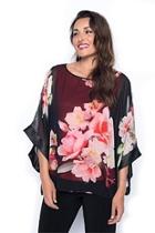  Floral Batwing Top