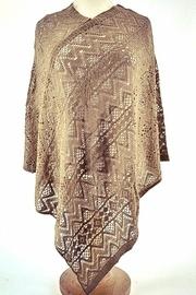  Khaki Knit Poncho