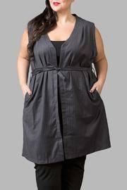  Pinstripe Vest Grey