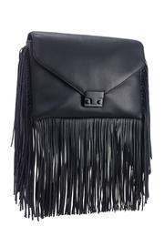  Black Fringe Lock Clutch
