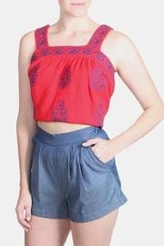 High Waist Pinstripe Shorts