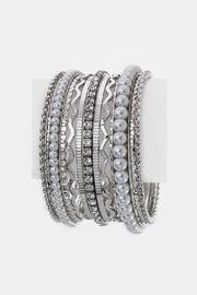Silver Pearl Bracelets