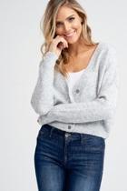  Long Sleeve Button Up Sweater