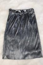  Metallic Ribbed Skirt