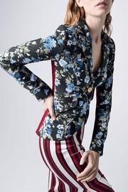  Floral Tuxedo Blazer