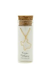  Gold Texas Outline Necklace
