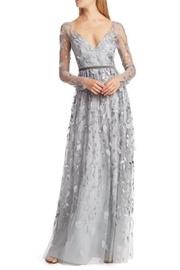  Long-sleeve Embroidered Gown