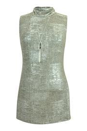  Sleeveless Shimmer Tunic